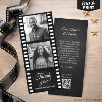 Carte de remerciement Photo Film Strip Hollywood P