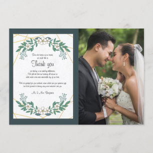 Carte de remerciement photo florale de Cornouiller