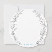 Carte de remerciement photo George. (Devant)