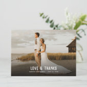 Carte de remerciement Photo & Phare (Debout devant)