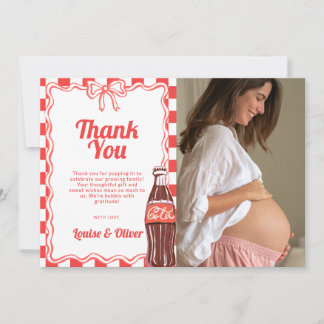 Carte de remerciement photo pour Baby Shower « Prê