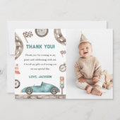 Carte de remerciement photo pour l'anniversaire d' (Devant)