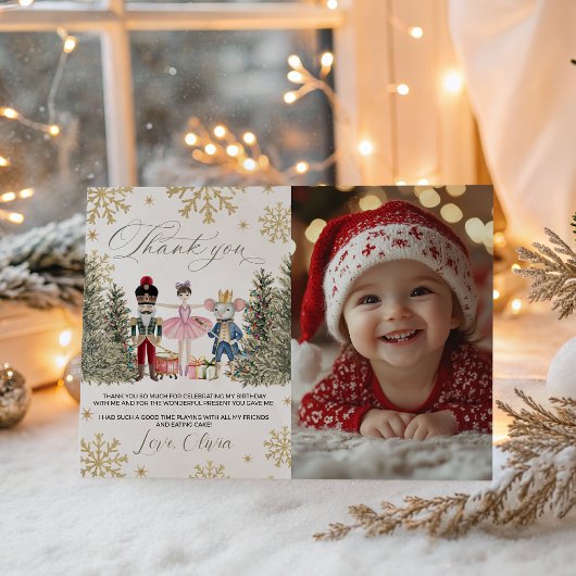 Carte de remerciement Photo Sugar Plum Casse-Noise