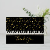 carte de remerciement piano (Debout devant)