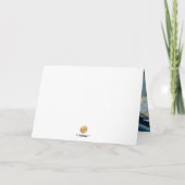 Carte de remerciement PixDezines H2 Agate sarcelle (Dos)