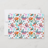 Carte de remerciement plat pour votre venue (Dos)