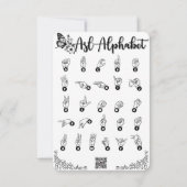 Carte de remerciement plat "Un grand merci" (Dos)