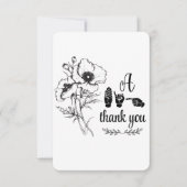 Carte de remerciement plat "Un grand merci" (Devant)