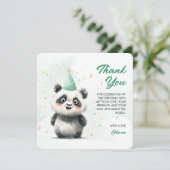 Carte de remerciement plate (Debout devant)