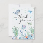 Carte de remerciement plate (Devant)