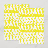 Carte de remerciement plate (Devant / Derrière)