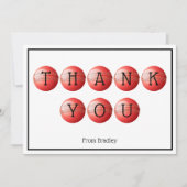 Carte de remerciement plate (Devant)