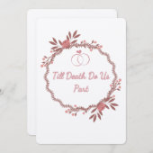 Carte de remerciement plate (Devant / Derrière)