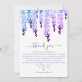 Carte de remerciement plate (Devant)