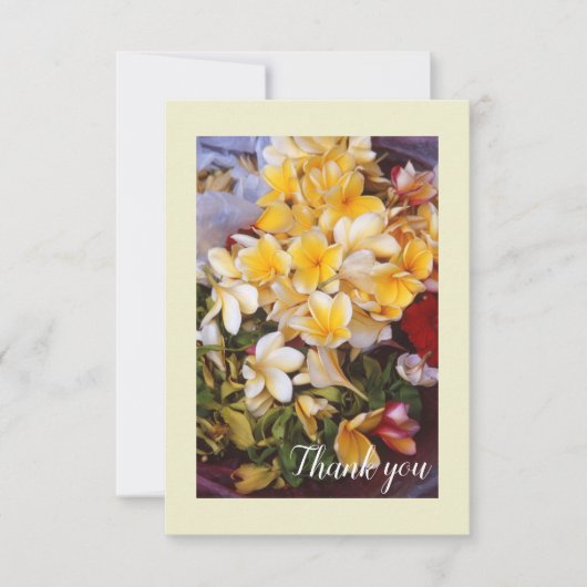 Carte de remerciement plate (Devant)