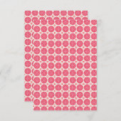 Carte de remerciement plate (Devant / Derrière)