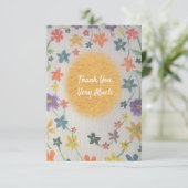 Carte de remerciement plate (Debout devant)