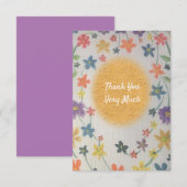 Carte de remerciement plate (Devant / Derrière)