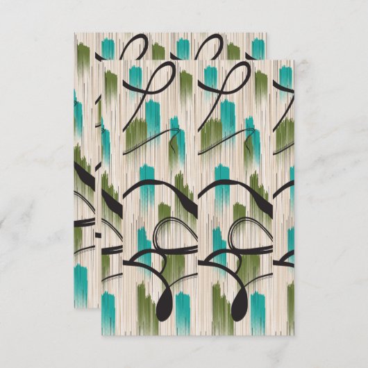 Carte de remerciement plate (Devant / Derrière)