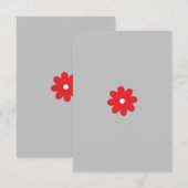 Carte de remerciement plate (Devant / Derrière)