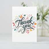 Carte de remerciement plate 3,5" x 5" (Debout devant)