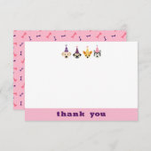 Carte de remerciement plate 3,5" x 5" (Devant / Derrière)