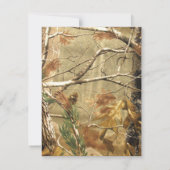 Carte de remerciement plate 4x5 chasseurs Camoflou (Dos)