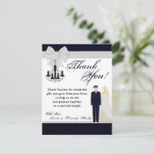 Carte de remerciement plate 4x5 uniforme de l'ARMÉ (Debout devant)