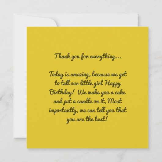 Carte de remerciement plate personnalisée avec pho (Dos)