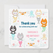 Carte de remerciement plate pour 3ème anniversaire (Devant)