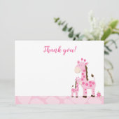 Carte de remerciement plate pour Baby Shower Maman (Debout devant)
