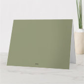 Carte de remerciement plate pour enterrement de vi (Dos)