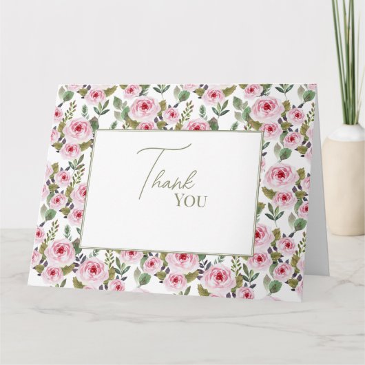 Carte de remerciement plate pour enterrement de vi (Devant)