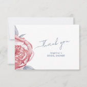 Carte de remerciement plate pour enterrement de vi (Devant)