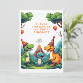 Carte de remerciement plate pour l'anniversaire de (Debout devant)