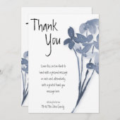 Carte de remerciement plate pour mariage (Devant / Derrière)