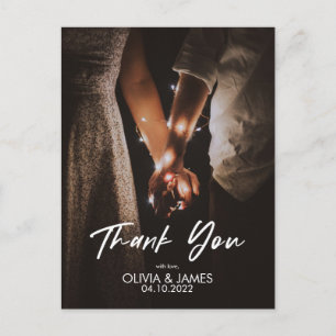 Carte de Remerciement Plate Remplacez Votre Photo 