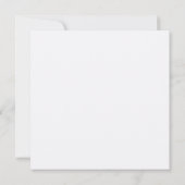 Carte de remerciement pliée (Dos)