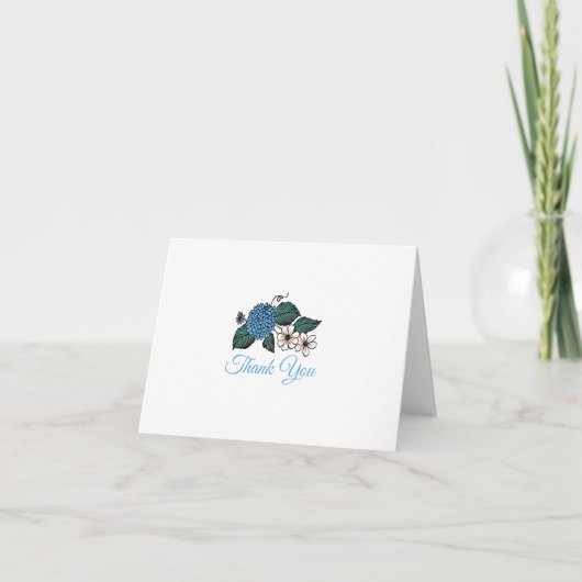 Carte de remerciement pliée (Devant)