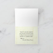 Carte de remerciement pliée Amour de casino vintag (Intérieur)