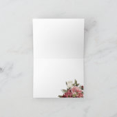 Carte de remerciement pliée Bouquet de Bourgogne (Intérieur)