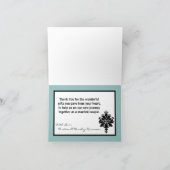 Carte de remerciement pliée en dentelle de deuil n (Intérieur)