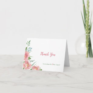 Carte de remerciement pliée May Blooms