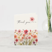 Carte de remerciement pliée pour Baby Shower Maria (Devant)