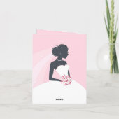 Carte de remerciement pliée pour enterrement de vi (Dos)