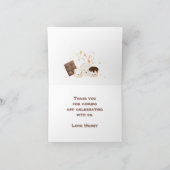 Carte de remerciement pour 1er anniversaire de feu (Intérieur)