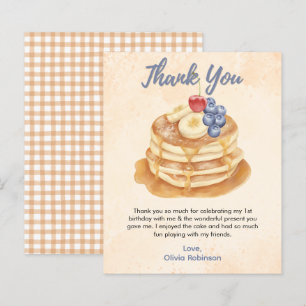 Carte de remerciement pour 1er anniversaire Pancak