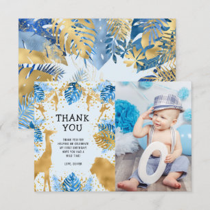 Carte de remerciement pour 1er anniversaire Photo 