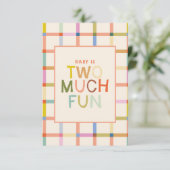 Carte de remerciement pour 2e anniversaire "Trop d (Debout devant)