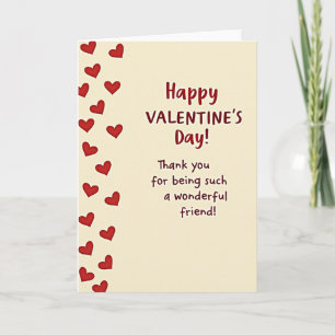 Carte de remerciement pour ami de la Saint-Valenti